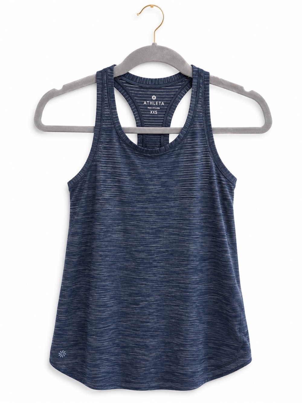 Athleta Navy Heather Racerback Tank - Picture 2 of 4